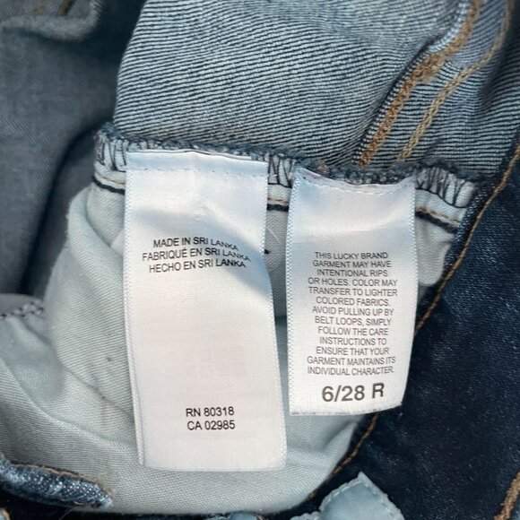 Lucky Brand Denim Bootcut Jeans Woman's Size 6/28R Blue Rodeo Western - Picture 11 of 11